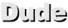 Dude