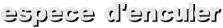 espece d'enculer