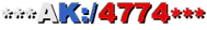 ***AK:/4774***